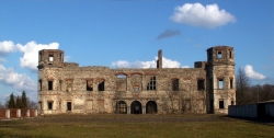 Ruiny pałacu w Podzamczu Piekoszowskim 